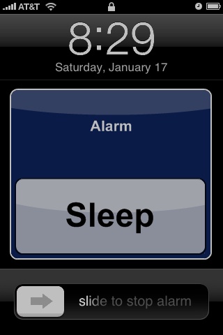 Alarm mockup