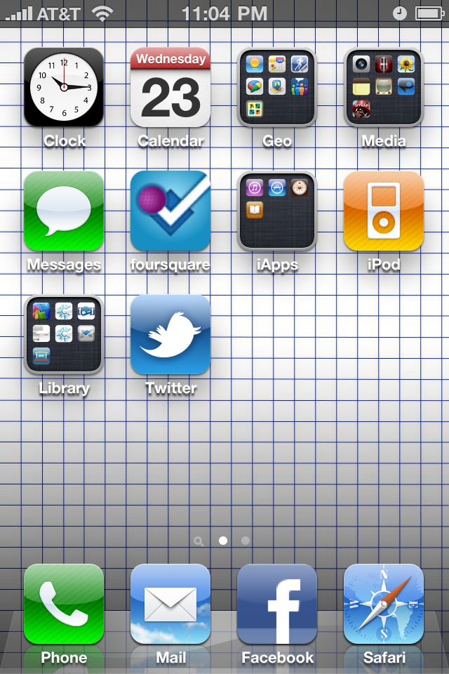 iOS grid